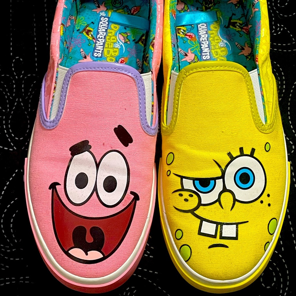 Sponge Bob slip on shoes